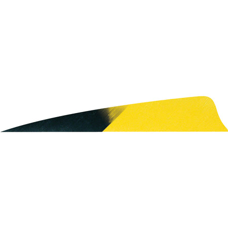 Gateway Shield Cut Arrow Feathers Kuro Sun Yellow 4 in. Left Wing Pack of 50