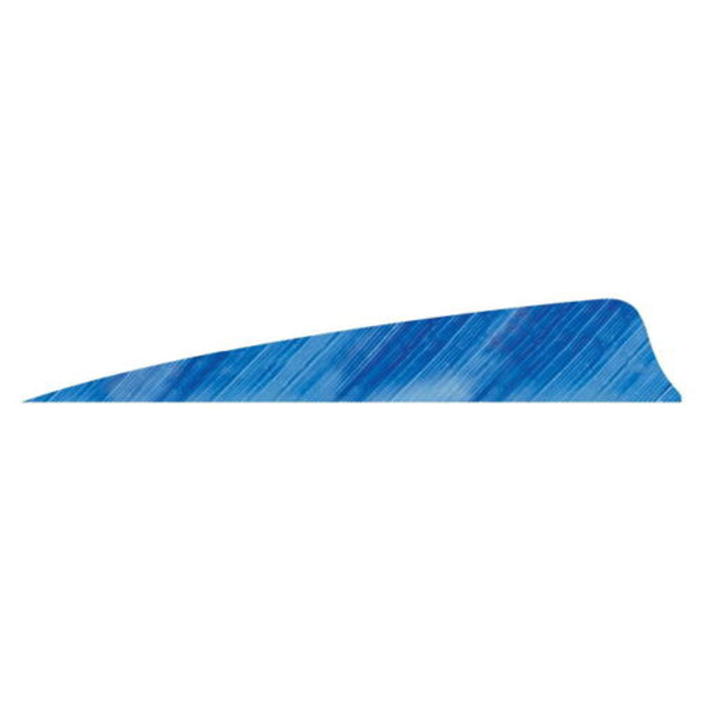 Gateway Shield Cut Feathers Tre White/Blue 4 Inch Left Wing Pack of 50