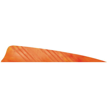 Gateway Shield Cut Feathers Tre White/Orange 4 Inch Left Wing Pack of 50
