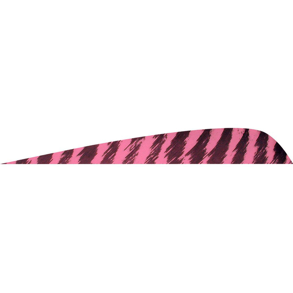 Gateway Parabolic Feathers Barred Flo Pink 4 Inch Right Wing Pack of 50