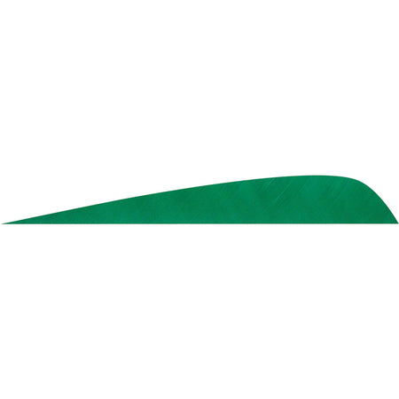 Gateway Feathers Parabolic Green 4 Inch Right Wing 50 pk.