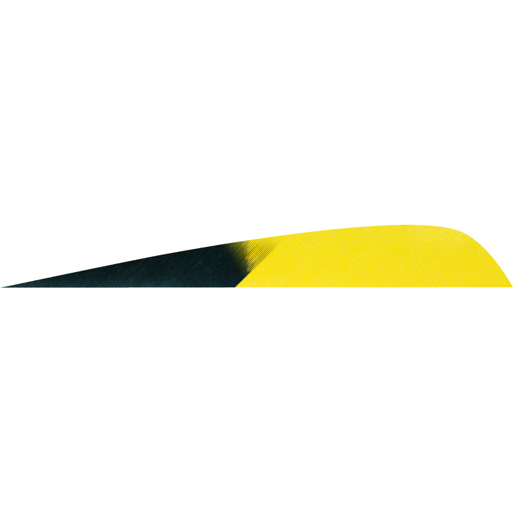 Gateway Feathers Kuru Flo Yellow Parabolic 4 Inch Right Wing 50 pk.
