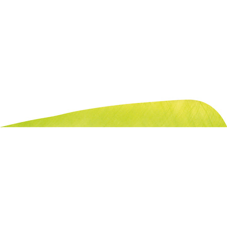 Gateway Feathers Lemon Lime Parabolic 4 Inch Right Wing 50 pk.