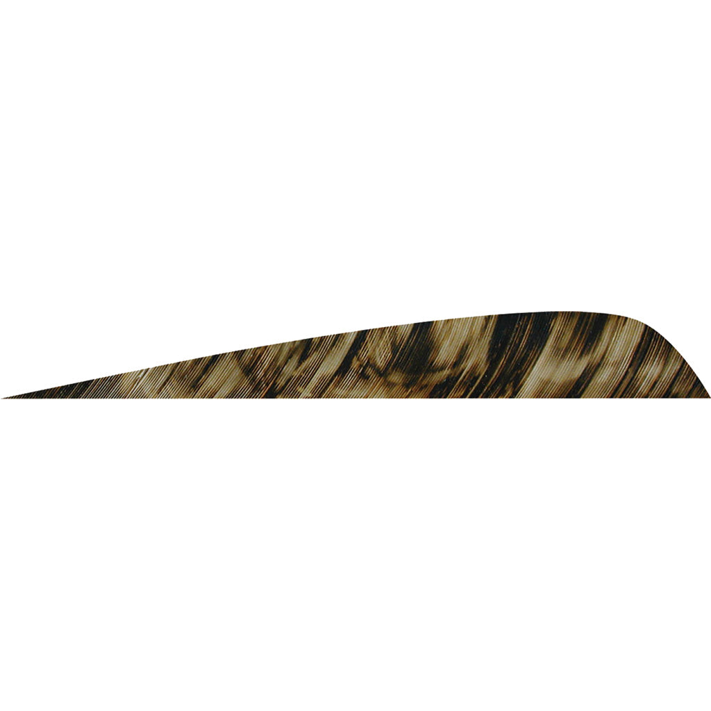 Gateway Tre Brown Parabolic Arrow Feathers 4 in. Right Wing 50 Count