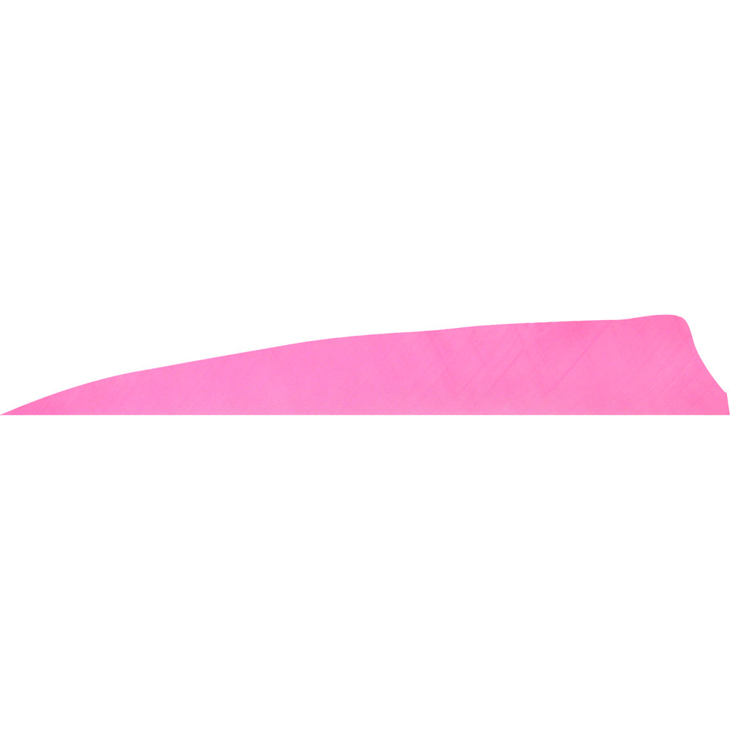 Gateway Feathers 4 in. Flo Pink Shield Cut Feathers RW Pack of 50