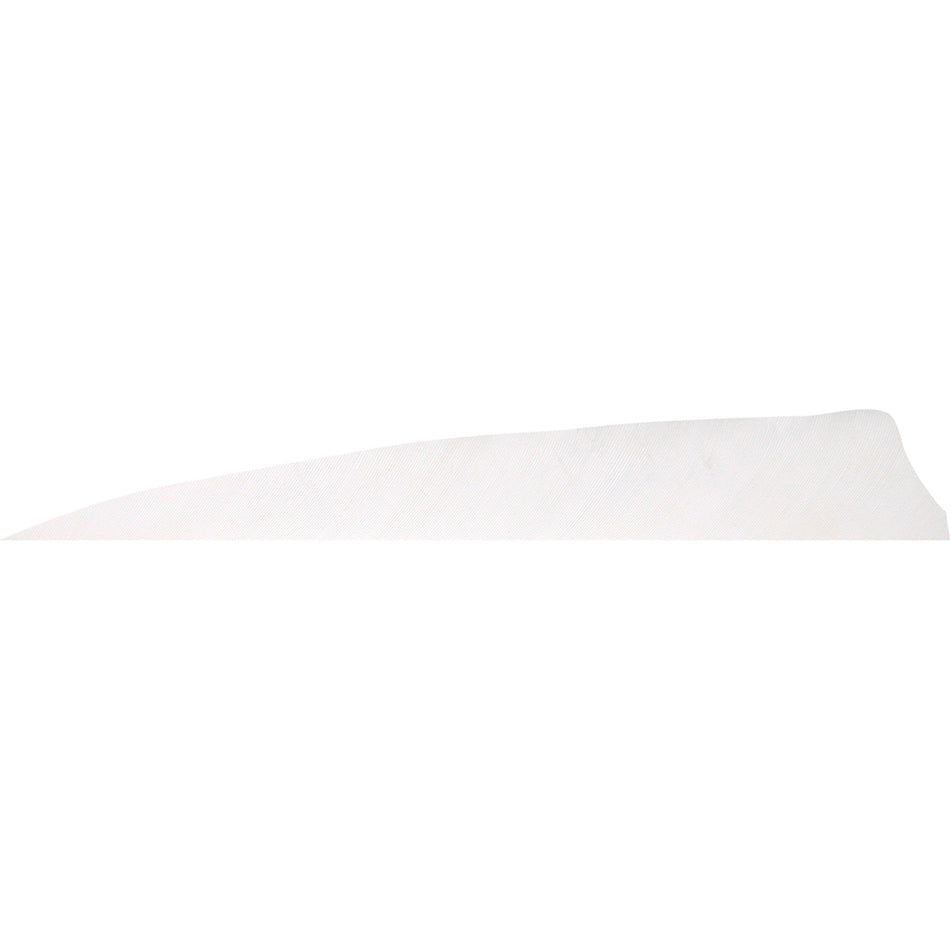 Gateway Feathers 4 in. Flo White Shield Cut Feathers RW Pack of 50
