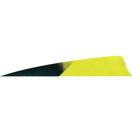 Gateway Feathers 4 in. Kuro Lemon Lime Shield Cut Feathers RW Pack of 50