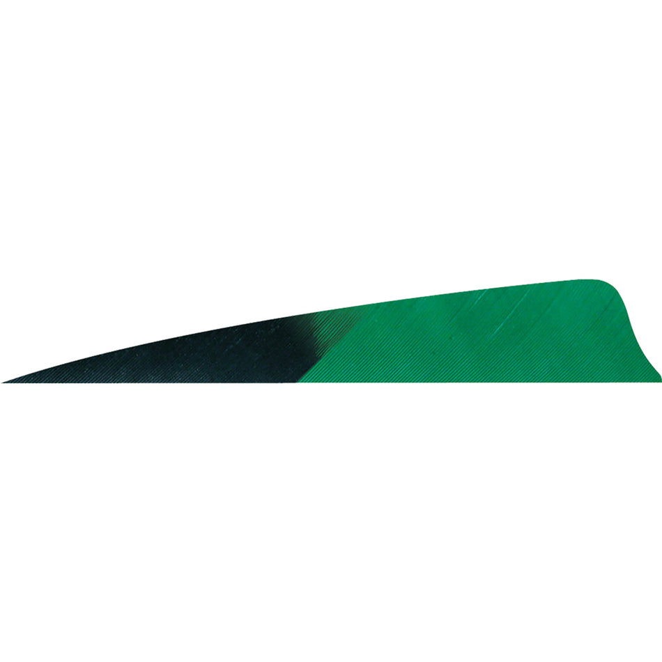Gateway Feathers 4 in. Kuru Green Shield Cut Feathers RW Pack of 50