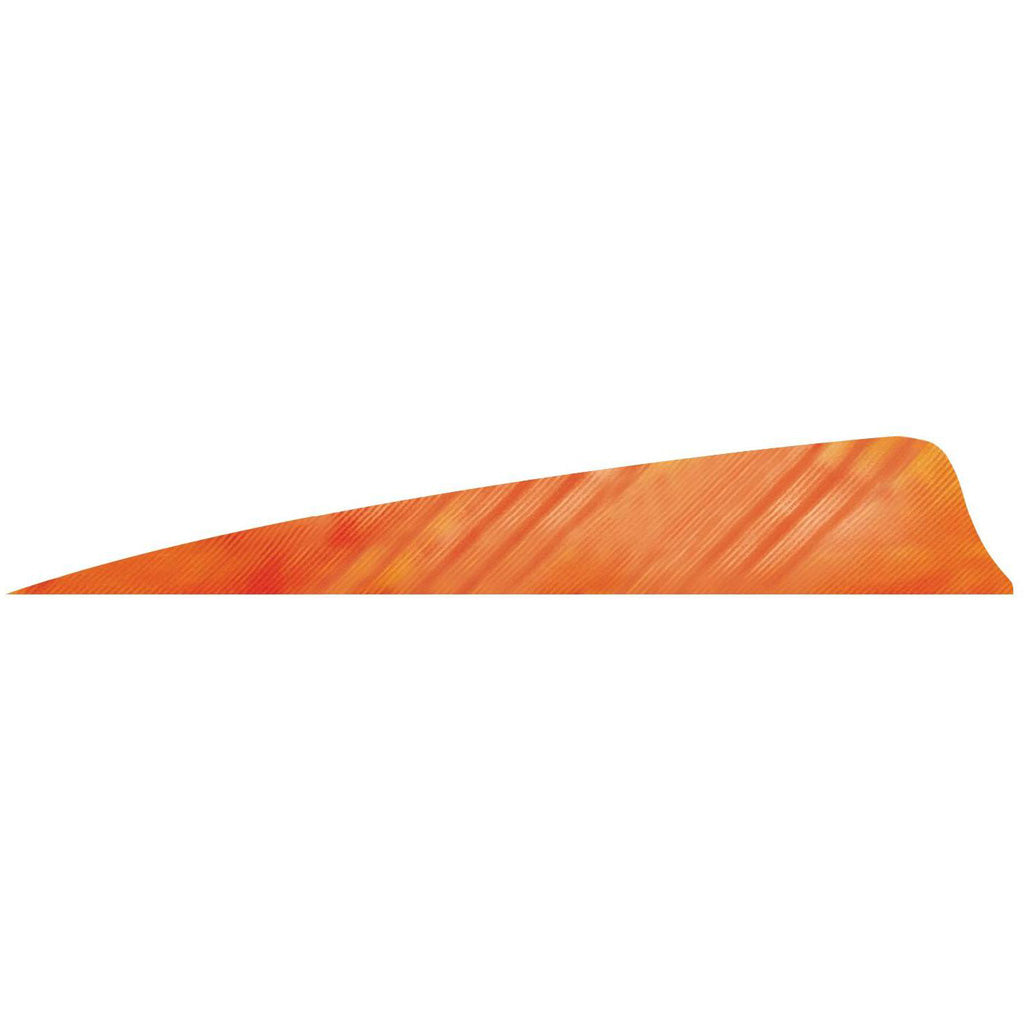 Gateway Shield Cut Arrow Fletching Tre White/Orange 4 in. RW 50 pk.