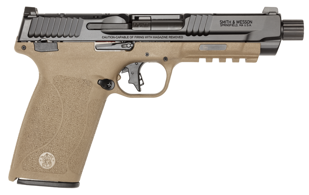 S&W M&P 5.7 14078 5.7X28 OR 5(2)22R BLK/FDE