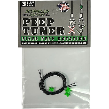 Bowmar Peep Tuner Archery Bow String Peep Alignment Green