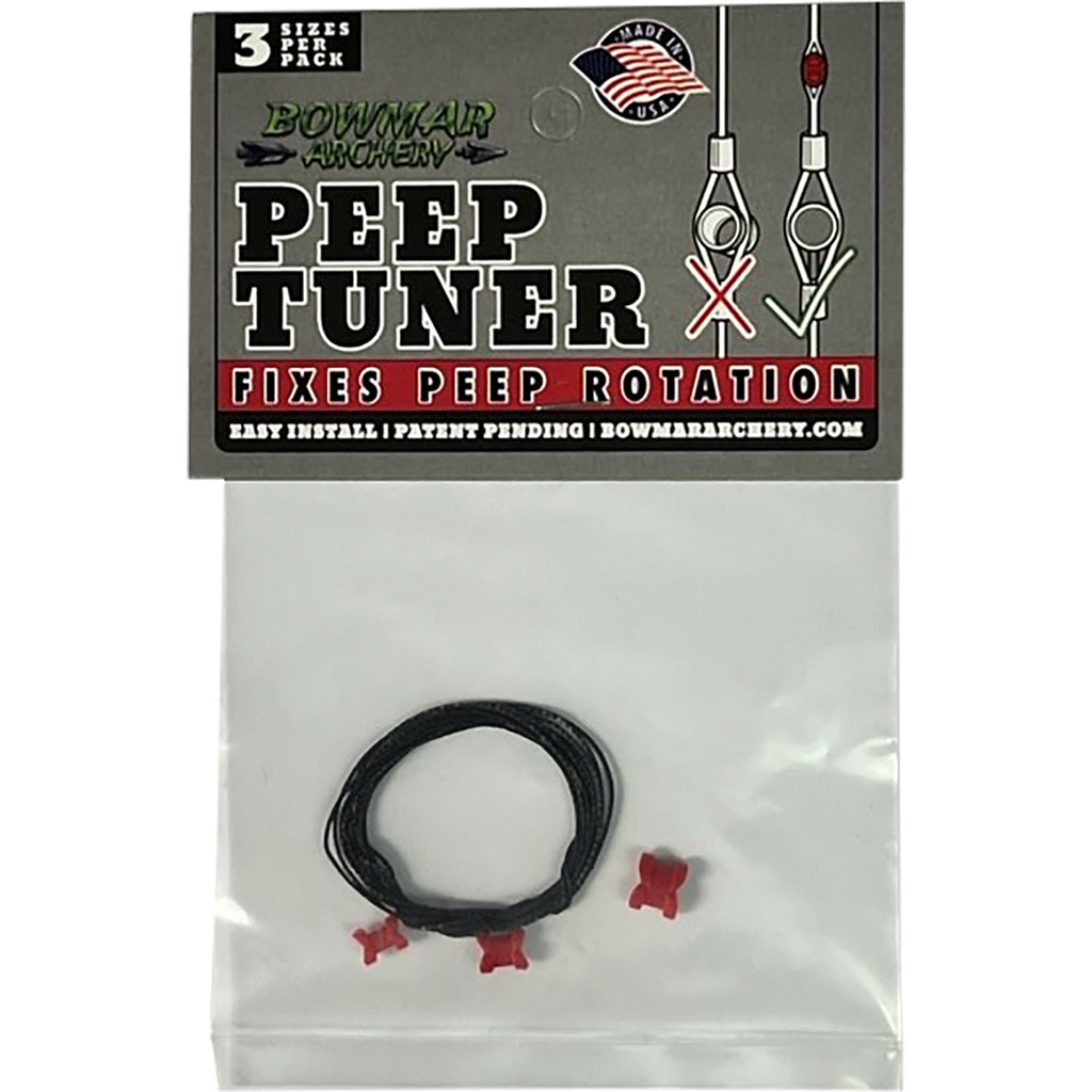 Bowmar Peep Tuner Archery Bow String Peep Alignment Red