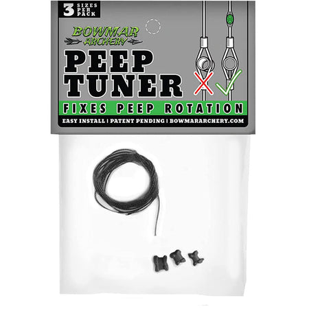 Bowmar Peep Tuner Archery Bow String Peep Alignment Black