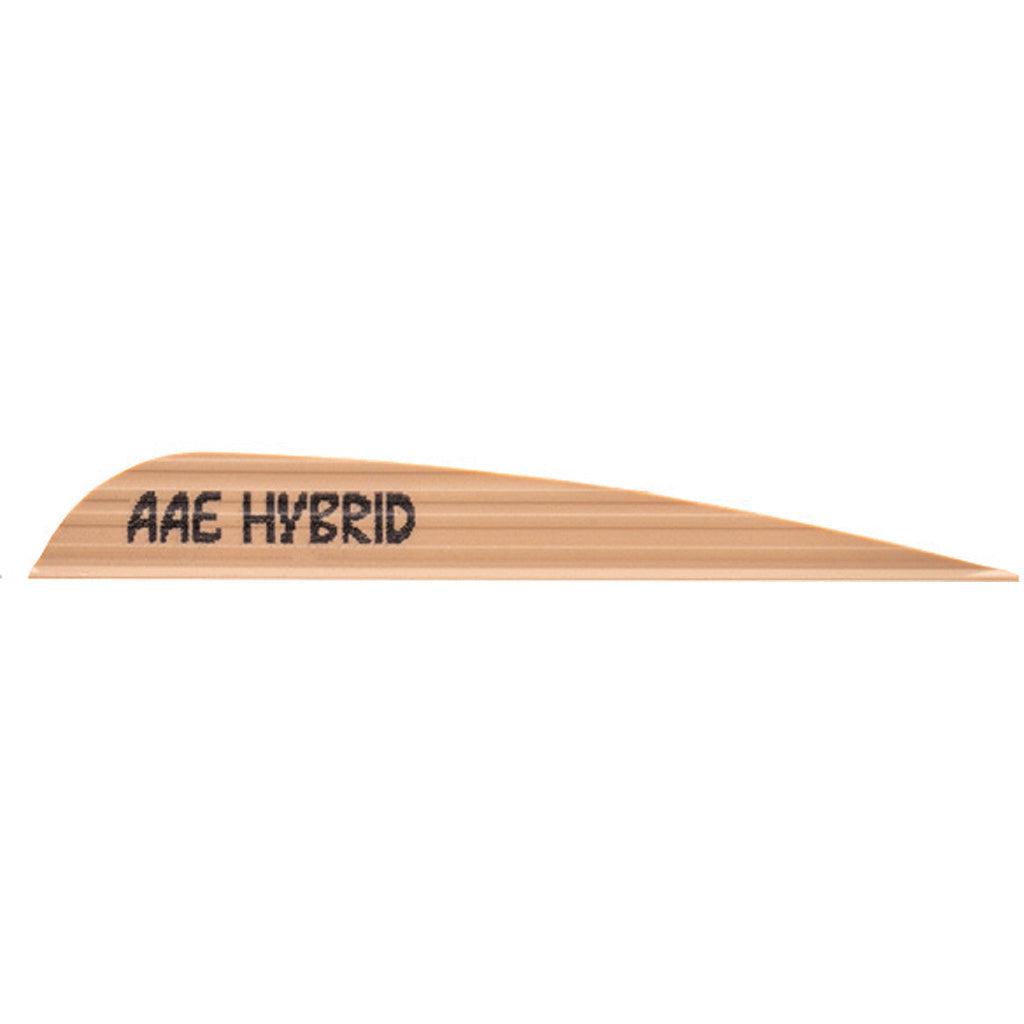 AAE Hybrid 40 Archery Vanes Sand 3.80 in. 100 Count
