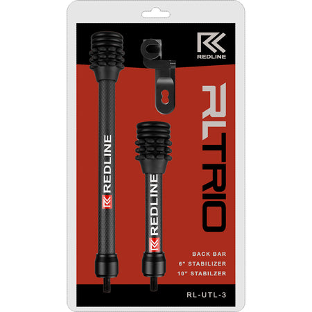 Redline Trio Stabilizer Kit 6 and 10 Inch Carbon with Back Bar Mount Included
