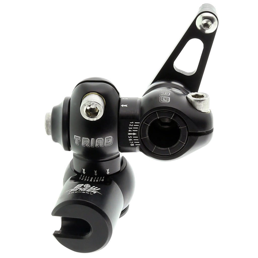 Bowfinger Triad Bow Mount 3-Axis Adjustable with Precision Laser Etched References
