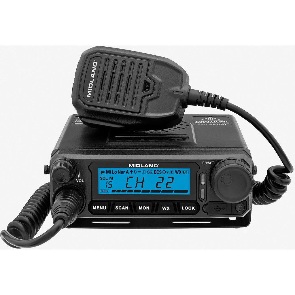 Midland MXT500 Micro Mobile GMRS Radio 50W with NOAA Weather Alert