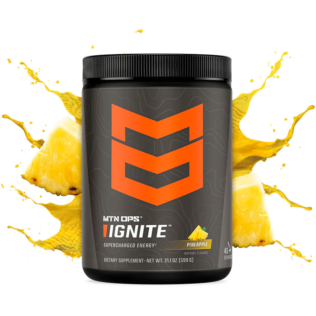 MTN OPS Ignite Pineapple Zero Sugar Energy Drink Mix Tub