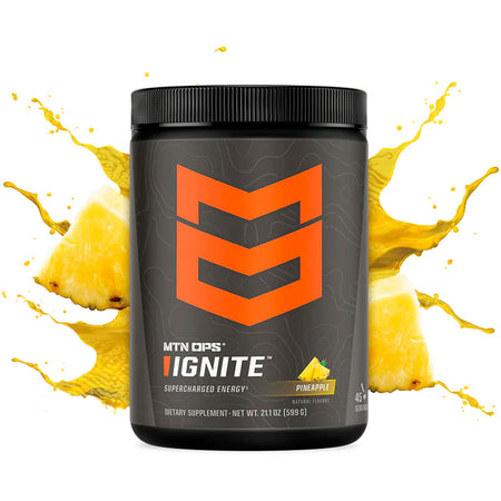 MTN OPS Ignite Pineapple Zero Sugar Energy Drink Mix Tub