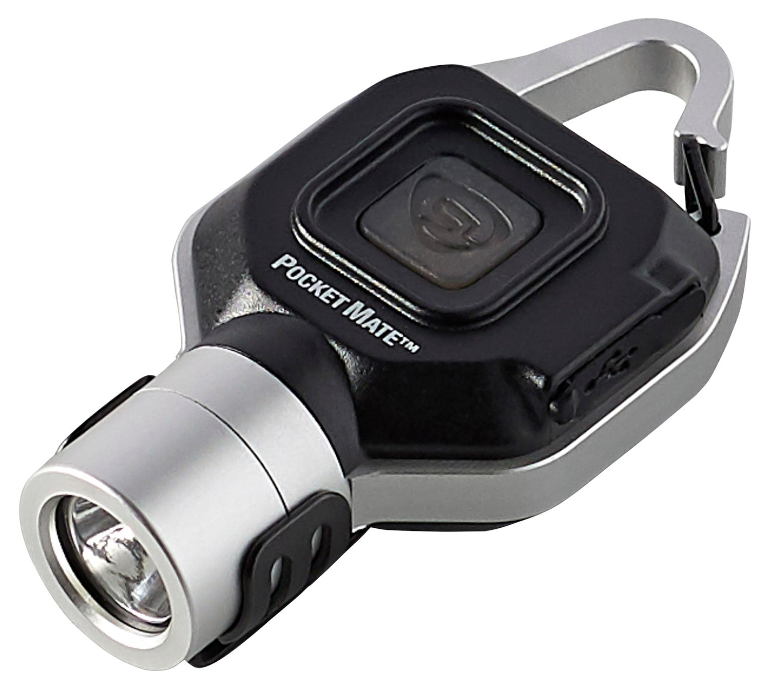 Streamlight Pocket Mate USB Silver 325 Lumens White LED EDC Flashlight with Snap Hook Clip