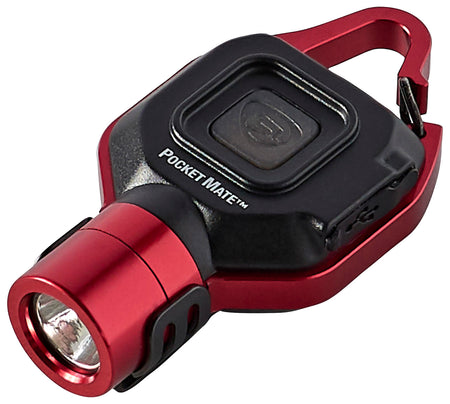 Streamlight Pocket Mate USB Red 325 Lumens White LED EDC Flashlight with Snap Hook Clip