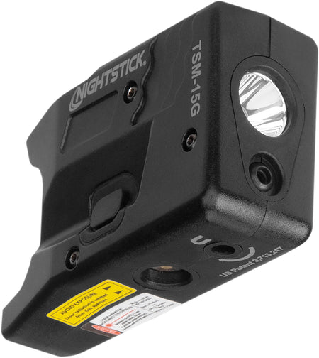 Nightstick TSM15G 150 Lumen Weapon Light Green Laser S&W M&P Shield/Shield Plus Black Polymer
