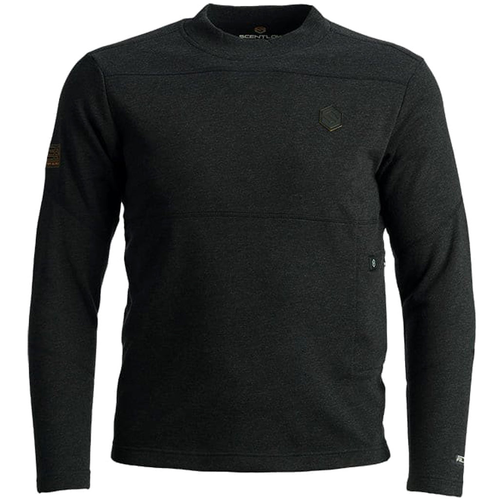 ScentLok BE:1 Trek Heated Merino Base Shirt, Blackout Black X-Large