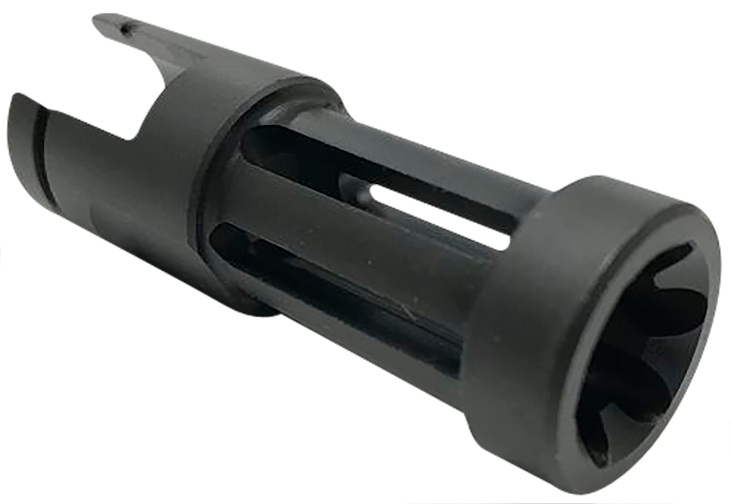 Samson Flash Hider 040606203 Black Oxide Stainless 2.50" OAL .860" Diameter Slip-On for Ruger 10/22