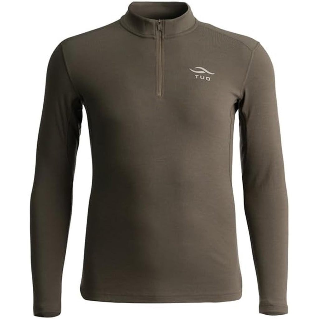 TUO Kinetic Merino 250 Quarter Zip Pullover Shirt Deadfall Large