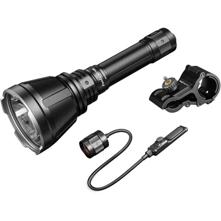 Fenix HT18R Rechargeable Tactical Hunting Bundle with Mount, Switch and Filters