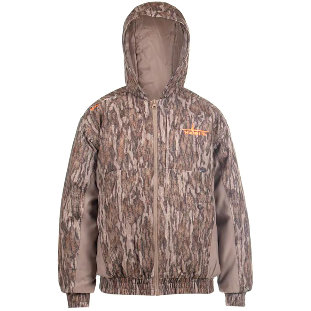 Habit Men's Cedar Branch Waterproof Bomber Jacket XL - Mossy Oak New Bottomland