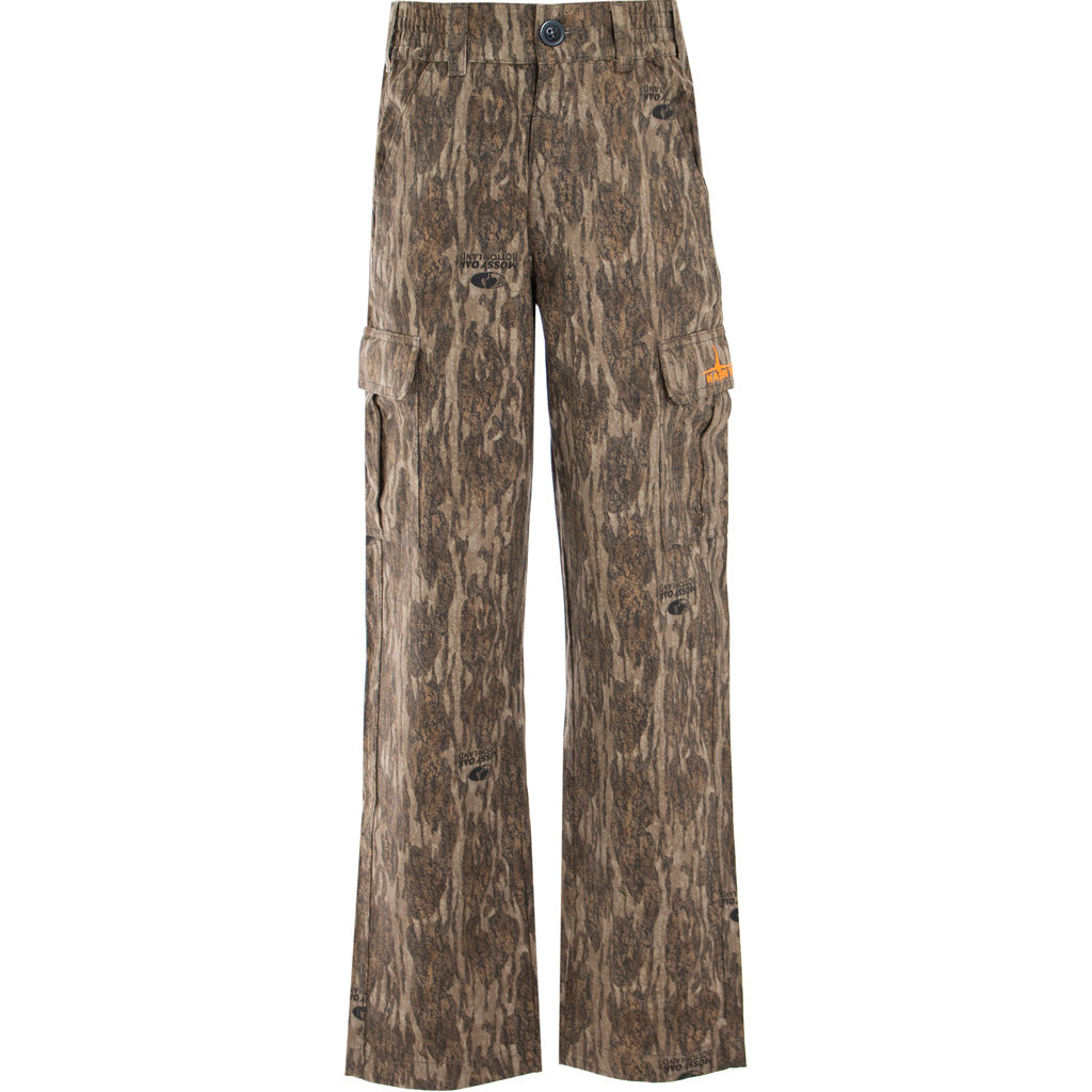 Habit Youth Bear Cave Six Pocket Camo Pant YM - Mossy Oak New Bottomland