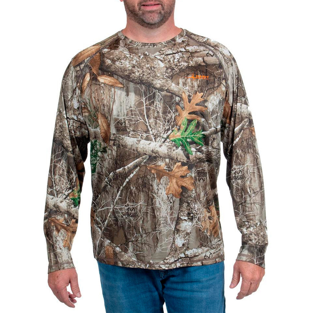 Habit Men's Siesta Cape LS Performance Shirt Medium Realtree Edge