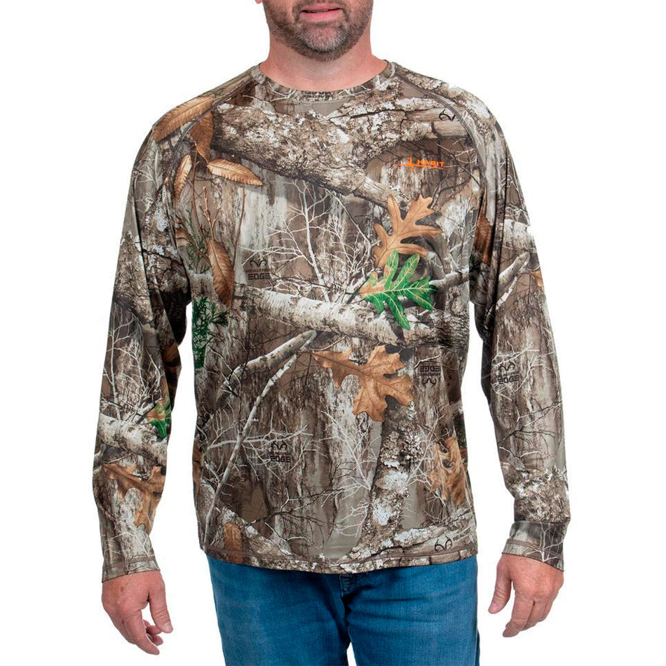 Habit Men's Siesta Cape LS Performance Shirt XL Realtree Edge