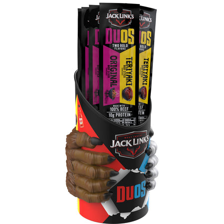 Jack Links 1.84oz Beef Stick Mug Display 40ct Original Teriyaki Flavors