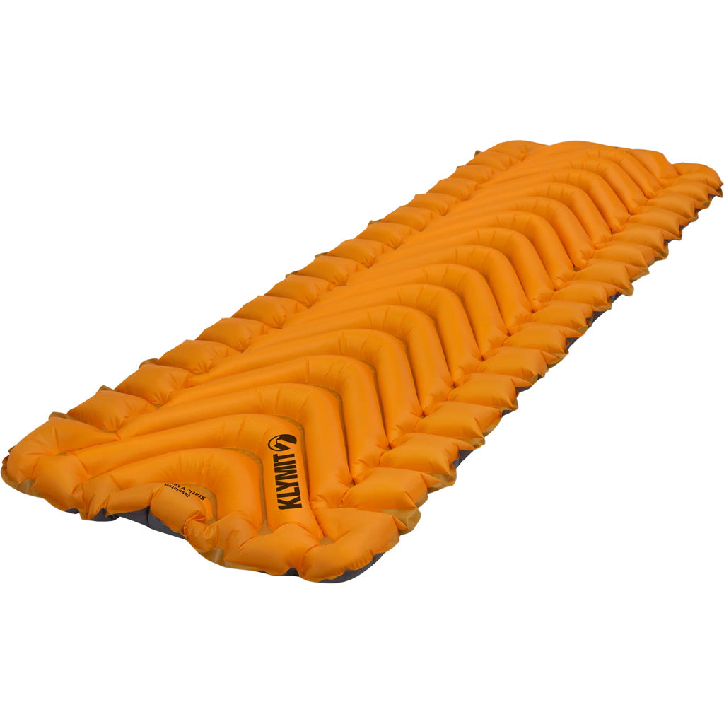 Klymit Static V Lite Insulated Camp Sleeping Pad Mango Orange Regular