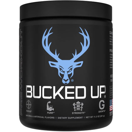 Bucked Up Pre-Workout 30 Serving Tub – Blue Raz