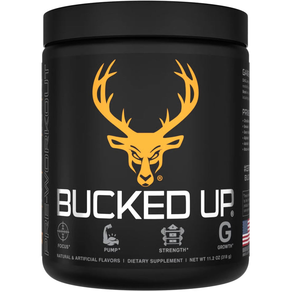 Bucked Up Pre-Workout 30 Serving Tub – Killa OJ