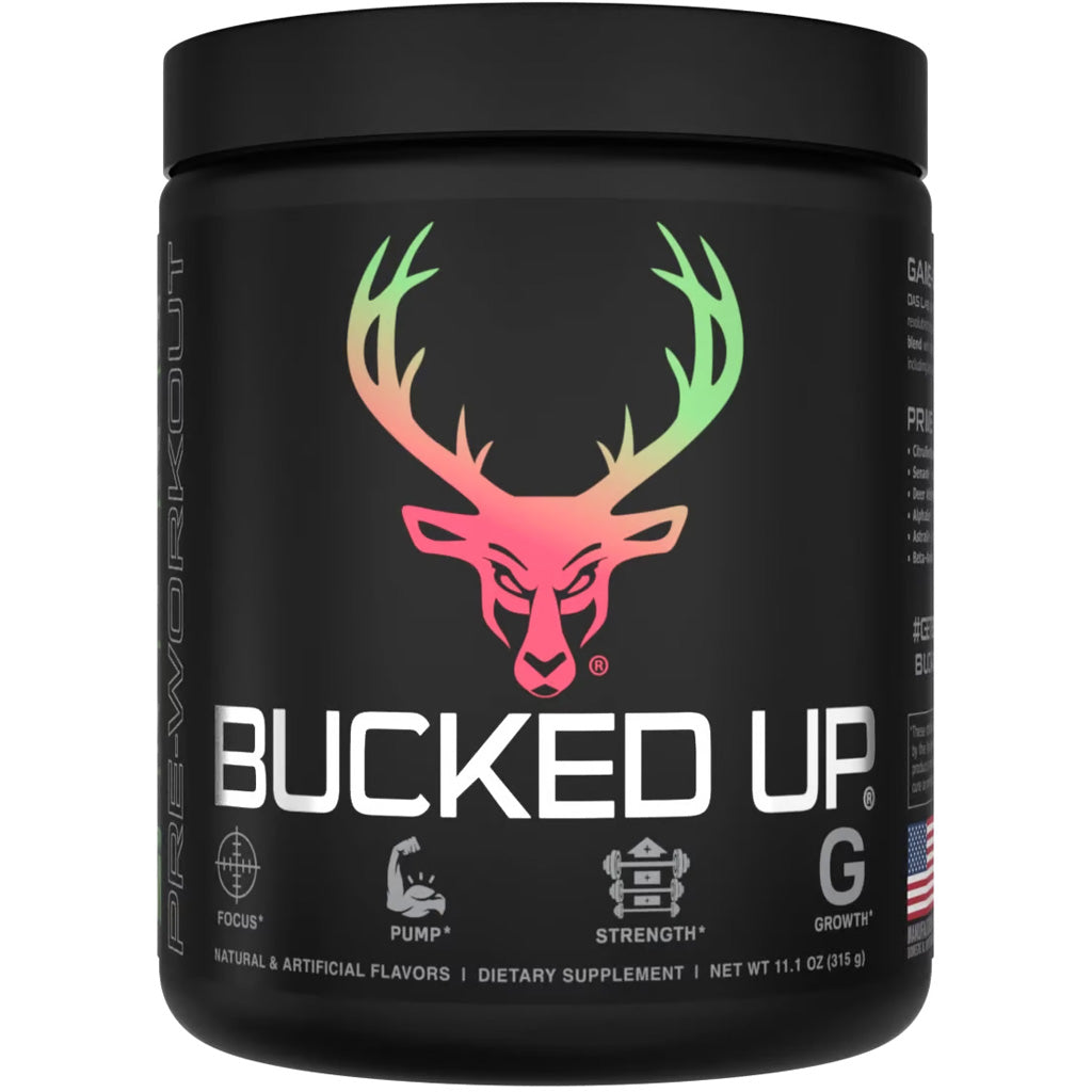 Bucked Up Pre-Workout 30 Serving Tub – Strawberry Kiwi