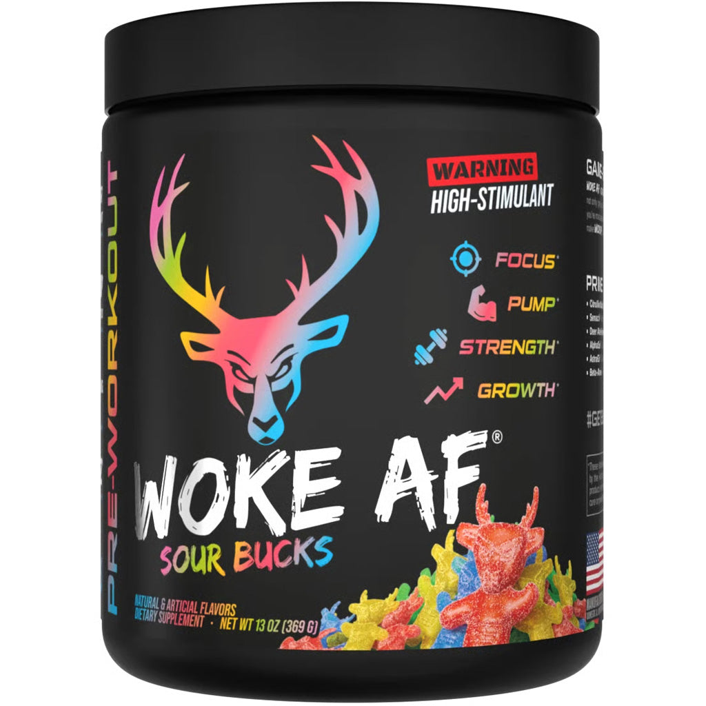 Bucked Up Woke AF Pre-Workout 30 Serving Tub – Sour Bucks
