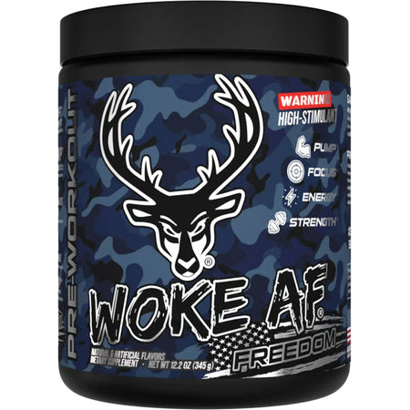 Bucked Up Woke AF Pre-Workout 30 Serving Tub – Freedom Grape