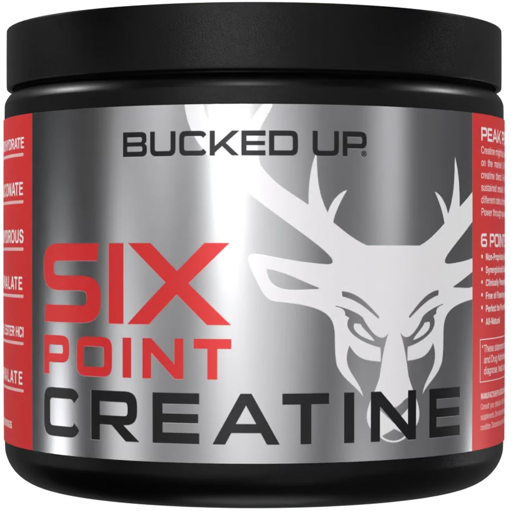 Bucked Up Six Point Creatine Unflavored 30 Serving Container