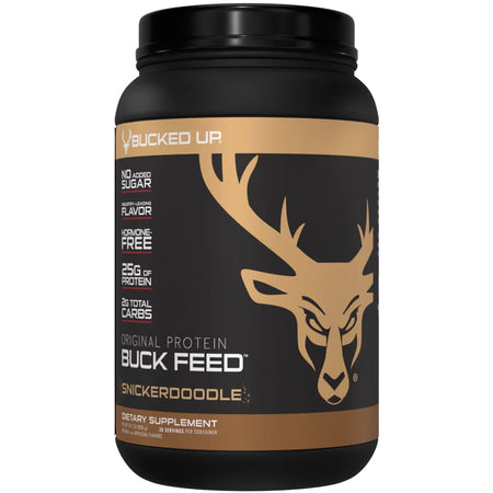 Bucked Up Buck Feed Snickerdoodle Whey Protein 30 Serving Container