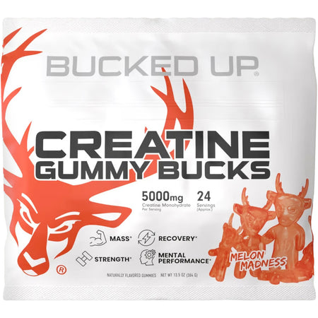 Bucked Up Melon Madness Creatine Gummies 24-Piece Pack