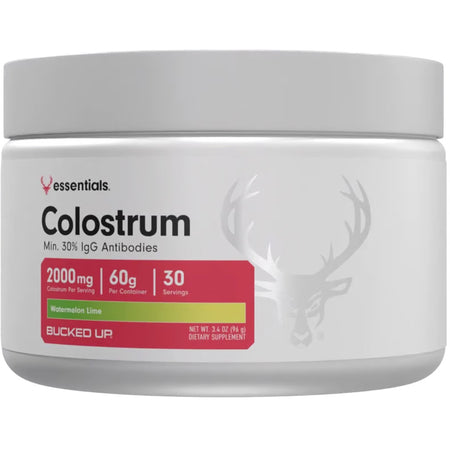 Bucked Up Colostrum Antibody Powder Melon Lime 30 Serving Container