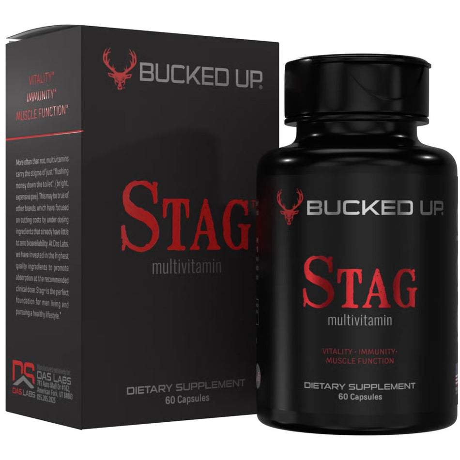 Bucked Up Stag Full Spectrum Men's Multivitamin 60 Capsule Bottle