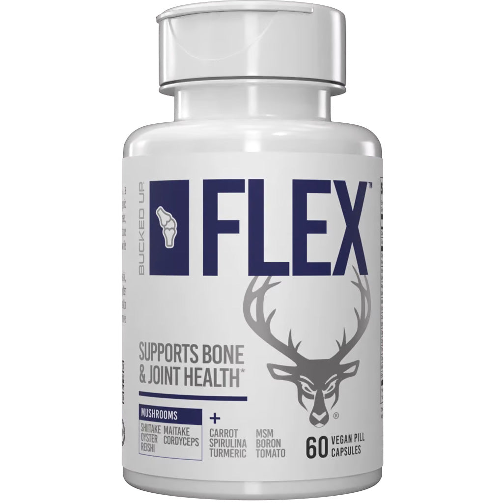 Bucked Up Flex Bone Joint Mushroom Supplement 60 Capsules