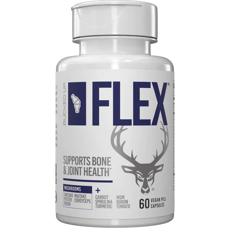 Bucked Up Flex Bone Joint Mushroom Supplement 60 Capsules