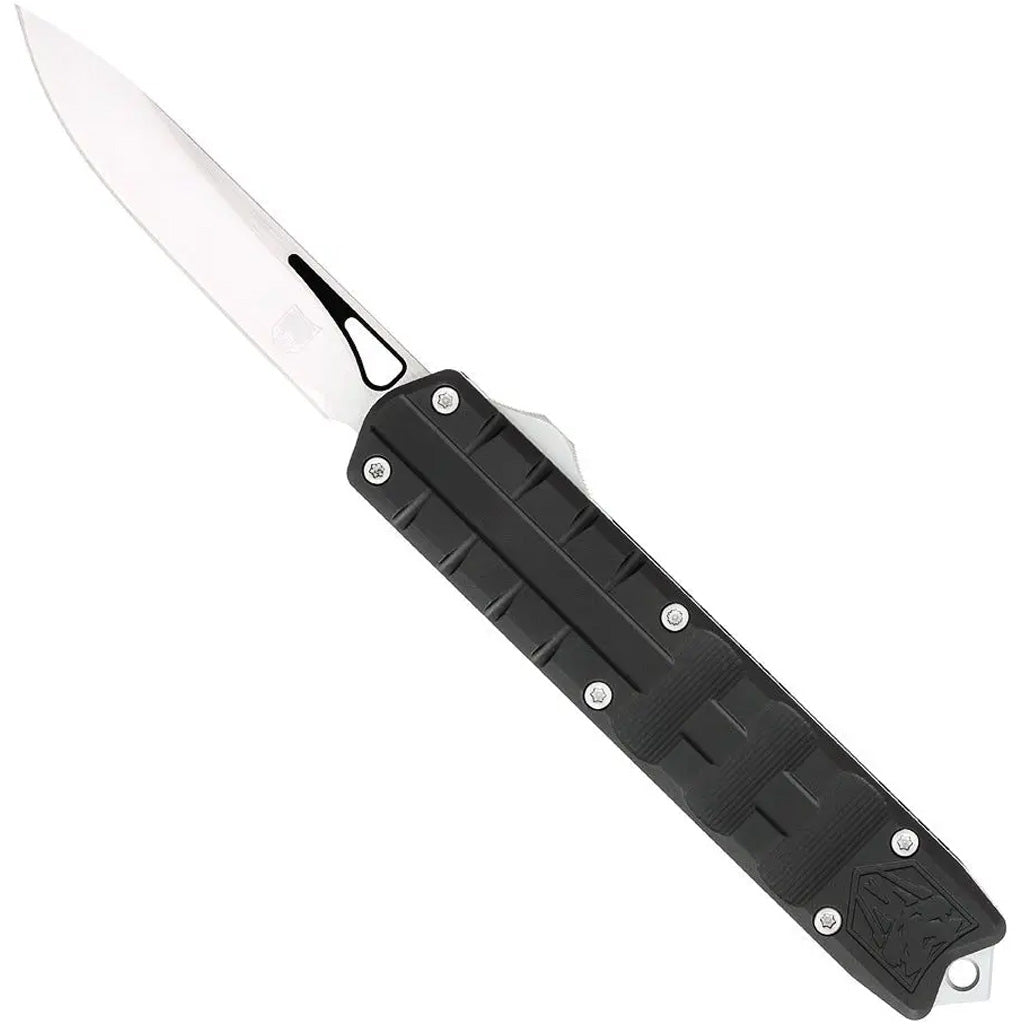 CobraTec Small Enforcer OTF Knife Black M390 Drop Point Blade