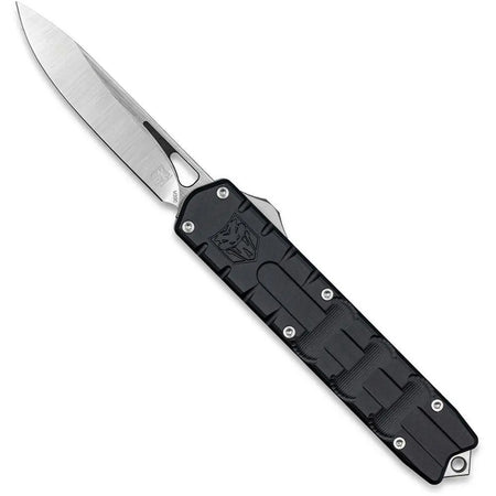 CobraTec Medium Enforcer OTF Knife Black M390 Drop Point Blade